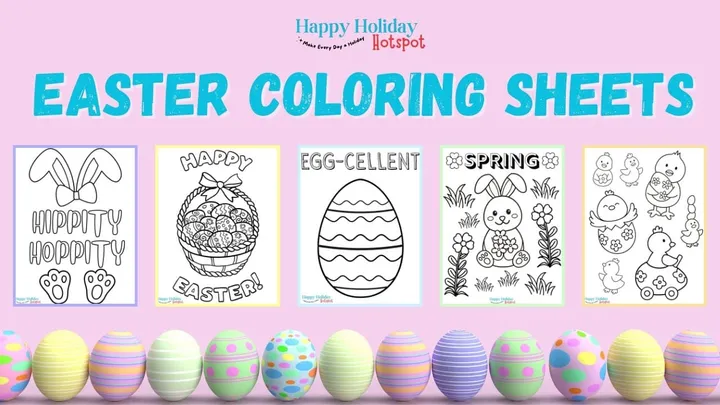 Easter coloring sheets image