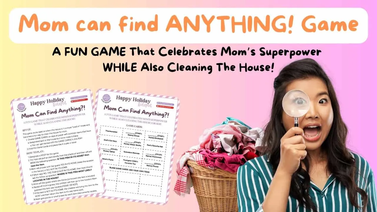 Mom Can Find Anything Game