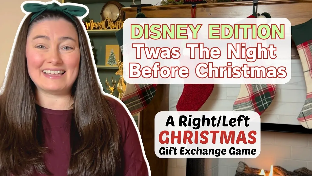 disney themed right left christmas game