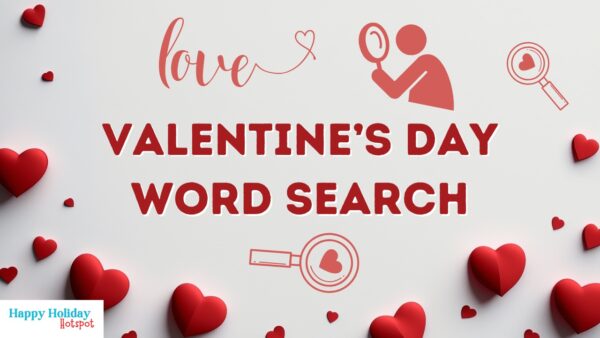 Valentines Day Word Search