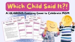 Which Child Said it Guessing Game