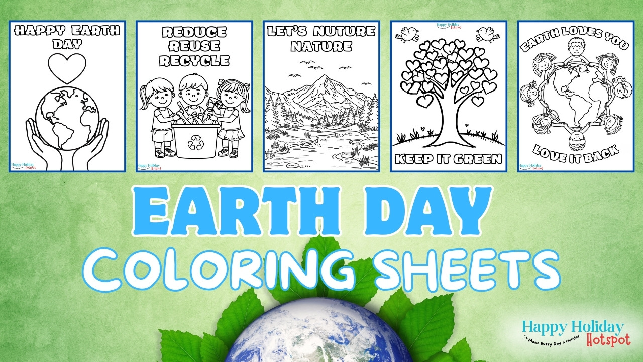 EARTH DAY Coloring Sheets